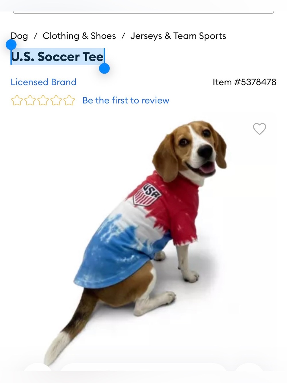 U.S. Soccer Tee